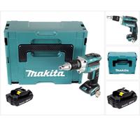 Makita DFS 250 Y1J 18 V Atornillador sin cable de Li-Ion con Makpac + 1x Batería 1,5 Ah - sin cargador