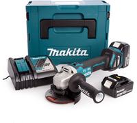 Makita dga 504 rt3j battery angle grinder 18 v 125 mm brushless + 3 x