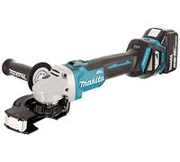 Makita Amoladora de ángulo DGA511RTJ 18 V/5,0 Ah incluye 2 baterías y cargador