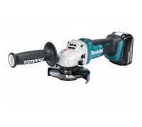 Makita Amoladora angular inalámbrica DGA513RT3J – 18 V, 125 mm, 3x5,0 Ah, cargador DC18RC, MAKPAC 3