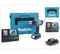Makita DHP 453 Y1J-D Taladro de percusión sin cable 18V 42Nm en MAKPAC + batería 1,5 Ah + cargador