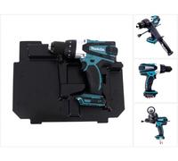 Makita DHP 458 ZE Taladro atornillador percutor a batería 18V / 91Nm + Plástico interior para Makpac - Sin batería, sin cargador, sin maletín incluidos