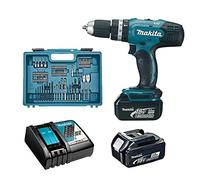 Makita DHP453RFX4 Taladro Percutor Batería 18V LXT 42Nm 2x3.0Ah 74 Accesorios