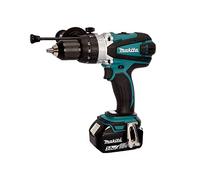 Makita DHP458Z - Taladro atornillador de percusión, 91 Nm Lxt 18 V + 1 batería de 18 V 3 Ah Li-Ion Bl1830B