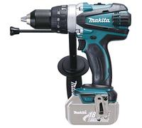 Makita DHP458ZJ - Taladro Combinado Eléctrico Sin Cable 18V, 91Nm, Color Turquesa, Incluye Maletín Makpac