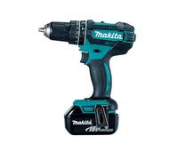 Makita Atornillador percutor DHP482RFE con 2 baterías de 3.0Ah/18V