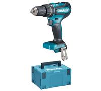 Makita Taladro atornillador de percusión DHP485ZJ 18 V – incluye estuche Makpac