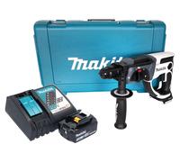 Makita DHR 202 RF1W Taladro percutor sin cable 18 V 20 mm 2,0 J blanco + 1x batería recargable 3,0 Ah + cargador + maletín