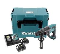 Makita DHR 202 RT1J - Martillo combinado inalámbrico (18 V, 2,0 J, 1 batería de 5,0 Ah + cargador en Makpac 2)