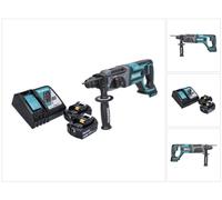 Makita DHR 241 RF Martillo combinado a batería 18V / SDS-Plus + 2x Batería 3,0 Ah + Cargador - Sin maletín incluido