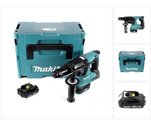 Makita DHR 243 Y1J Martillo perforador inalámbrico 18 V sin escobillas + 1 batería de 1,5 Ah + Makpac - sin cargador