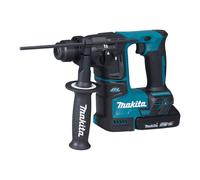 Makita Taladro DHR171RAJ con 2x baterías BL1820B (18 V / 2.0 Ah) y cargador DC18RC
