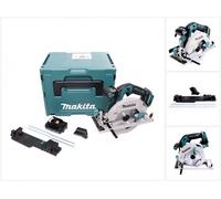 Makita DHS 680 Y1J Sierra circular manual sin cable 18 V 165 mm sin escobillas + 1x batería 1,5 Ah + adaptador + Makpac - sin cargador
