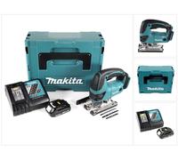 Makita DJV 180 Y1J-D Sierra caladora inalámbrica 18 V en Makpac 2 + Batería BL 1815 + Cargador DC 18 RC