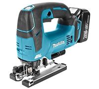 Makita DJV182RTJ - Sierra de calar (ion de litio, 5 Ah, carrera 26 mm, con caja), color azul