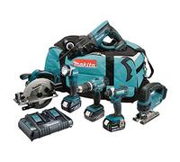 MAKITA DLX6068PT - Pack de 6 máquinas con 3 baterías 18V 5Ah Li-ion, bolsa de transporte y cargador DC18RD