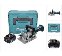 Makita DPJ 180 F1J 18 V Ranuradora sin cable 18 V 100 mm + 1x Batería 3.0 Ah + Makpac - sin cargador