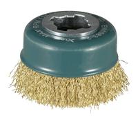 Makita D-72671 X-Lock - Cepillo de alambre prensado de acero al carbono recubierto de latón de 3 pulgadas