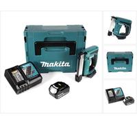 Makita DST 221 RT1J 18 V Li-ion batería tacker en Makpac + 1x BL 1850 B 5,0 Ah Li-ion batería + cargador DC 18 RC