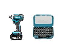 Makita DTD152RTJ atornillador inalámbrico - Destornillador (Ión de litio) + Makita P-73374 punta de destornillador 31 pieza(s)