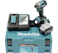 Makita Atornillador de impacto DTD173RTJ 18V 180Nm con 2 baterías