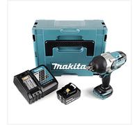 Makita DTW 1001 RT1J - Atornillador de impacto con batería (18 V, 3/4", 1050 Nm, sin escobillas, 1 batería de 5,0 Ah, cargador y Makpac)