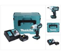 Makita DTW 251 RF1J Llave de impacto inalámbrica 18 V en Makpac 2 + 1x Batería BL 1830 + Cargador DC 18 RC