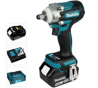 Makita dtw300tjx7 llave de impacto de batería de 18 v, incluye cargad