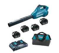 Makita DUB362PT4X: Soplador eléctrico a batería de iones de litio, 2 x 18V/5.0Ah