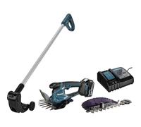 Makita Tijeras de césped DUM604RFX1 – 18 V 3,0 Ah, 1 batería y cargador, alargador con rueda