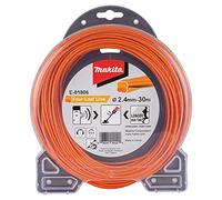 Makita Desbrozadora de alambre E-01806 – en forma de trébol, 2,4 mm, 30 m, naranja