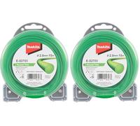 Makita E-02705 Desbrozadora de alambre redondo Recortadora de bordes 2 mm x 15 m (Paquete de 2)