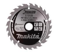 Makita Hoja de sierra circular Efficut E-12108 TCT 136x20 mm 25 dientes