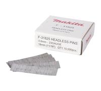 Makita Clavos sin cabeza F-31825 para clavadora DPT351, BPT350, AF500H 18 mm 0,6 mm
