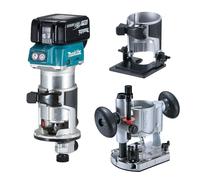 Makita Fresadora multifunción DRT50RTJX2 18V litio-ion 6/8 mm 2x18V 5.0Ah caja y accesorios