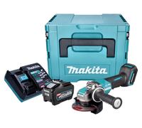 Makita GA 047 GT101 Amoladora angular sin cable 40 V máx. 125 mm X-LOCK Brushless + 1x batería recargable 5,0 Ah + cargador + Makpac