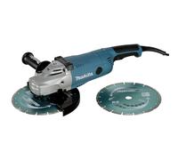 Makita Amoladora angular – incluye 2 discos de diamante