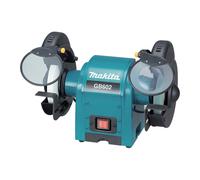 Makita GB602 Amoladora de Banco Doble Disco 250W 15cm - Negro y Cian