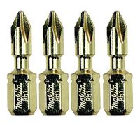Makita Gold B-34936 Impact 1 Phillips Broca de inserción, 4 unidades, paquete de 4