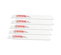 Makita Hojas De Sierra Sable Para Metal 200 x 0.9mm TPI 14 5 Piezas P-04927