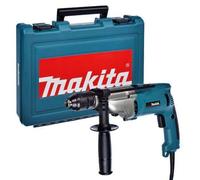 Makita Taladro percutor HP2071 13 mm 1.010 W – Empuñadura, tope y maletín PVC