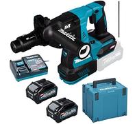 Makita hr004gm201 martillo combinado sds+ 40 v máx. 4 ah, 2 baterías