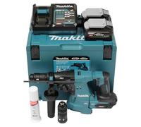 Makita HR012GU201 SDS-PLUS - Martillo combinado (40 V, máx. con mandril de cambio rápido, 4,0 Ah, 2 baterías y cargador)