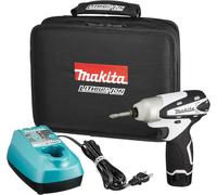 Makita Impact Driver TD090DWSPW 10.8V con Batería BL1013, Cargador DC10WA, Es...