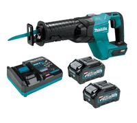 Makita JR001GM201 40V Max XGT Kit de sierra recíproca 2x baterías de 4,0 Ah