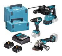 Makita - Juego de 8 piezas de herramientas a batería, baterías, cargador y accesorios DLX3195JX1