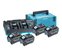 Makita - Juego de cargador y batería 4x 40 V XGT 5.0 Ah 191U42-2