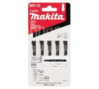 Makita Hoja de sierra de calar A-85793 BR13 105x1,25 mm 9 TPI HCS Madera sin astillas 5 unidades