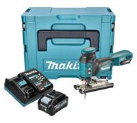 Makita JV 001 GM101 Sierra de calar sin cable 40 V máx. 135 mm sin escobillas + 1x batería 4.0 Ah + cargador + Makpac