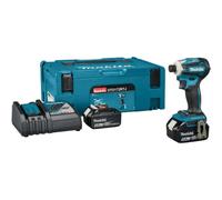 Makita Atornillador de impacto DTD172RTJ 18V 2x 5,0 Ah LXT 180 Nm con Makpac y cargador